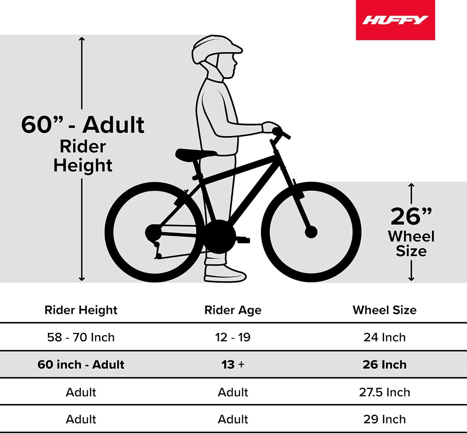 Huffy Stone Mountain Hardtail Mountain Bike for Boys/Girls/Men/Women, 20"/24"/26" Sizes, 6 or 21 Speed Shimano Twist Shifting, Front or Dual Suspension, Comfort Saddle, Sleek Colors - Image 9