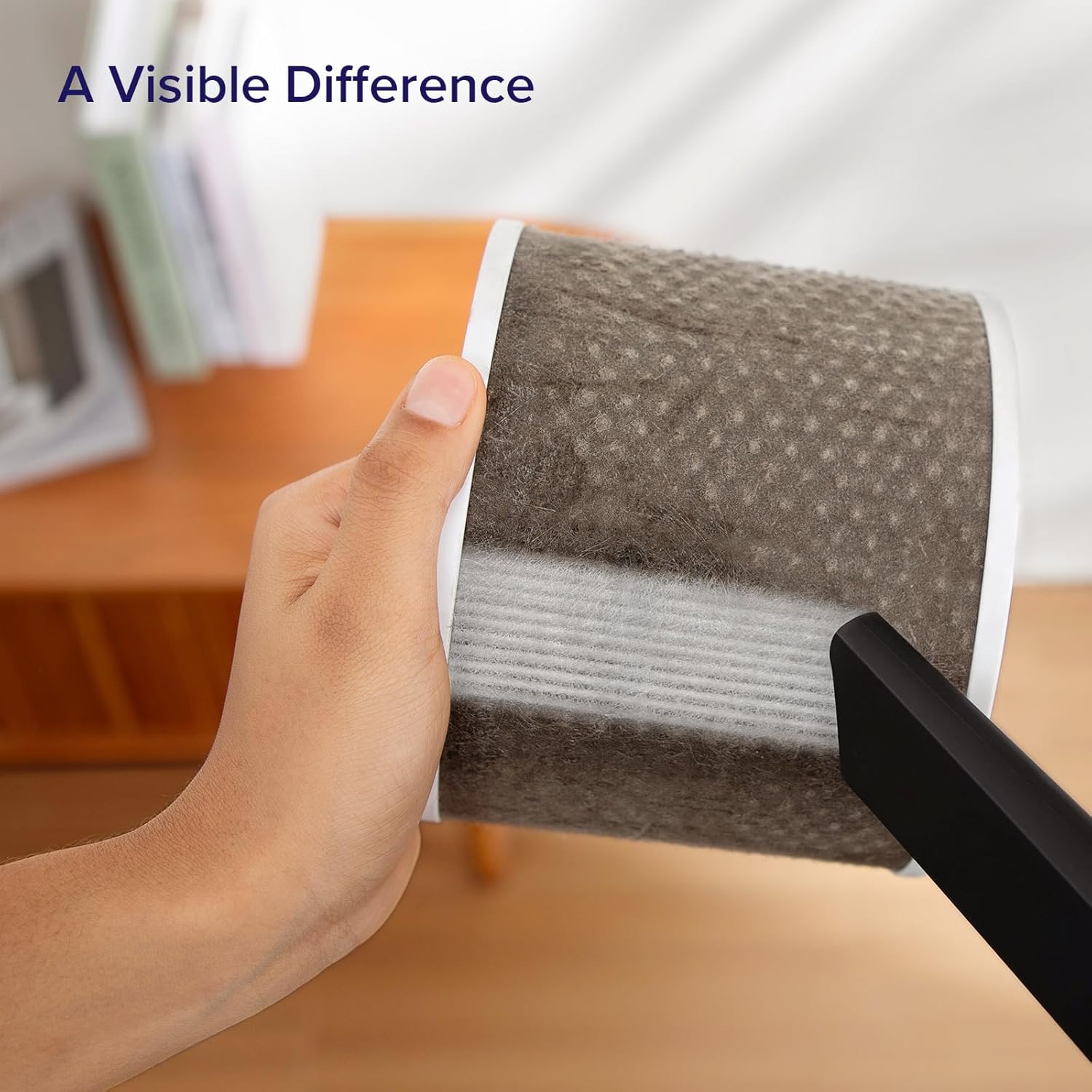 LEVOIT Air Purifiers for Bedroom Home, 3-in-1 Filter Cleaner with Fragrance Sponge for Better Sleep, Filters Smoke, Allergies, Pet Dander, Odor, Dust, Office, Desktop, Portable, Core Mini-P, White - Image 6