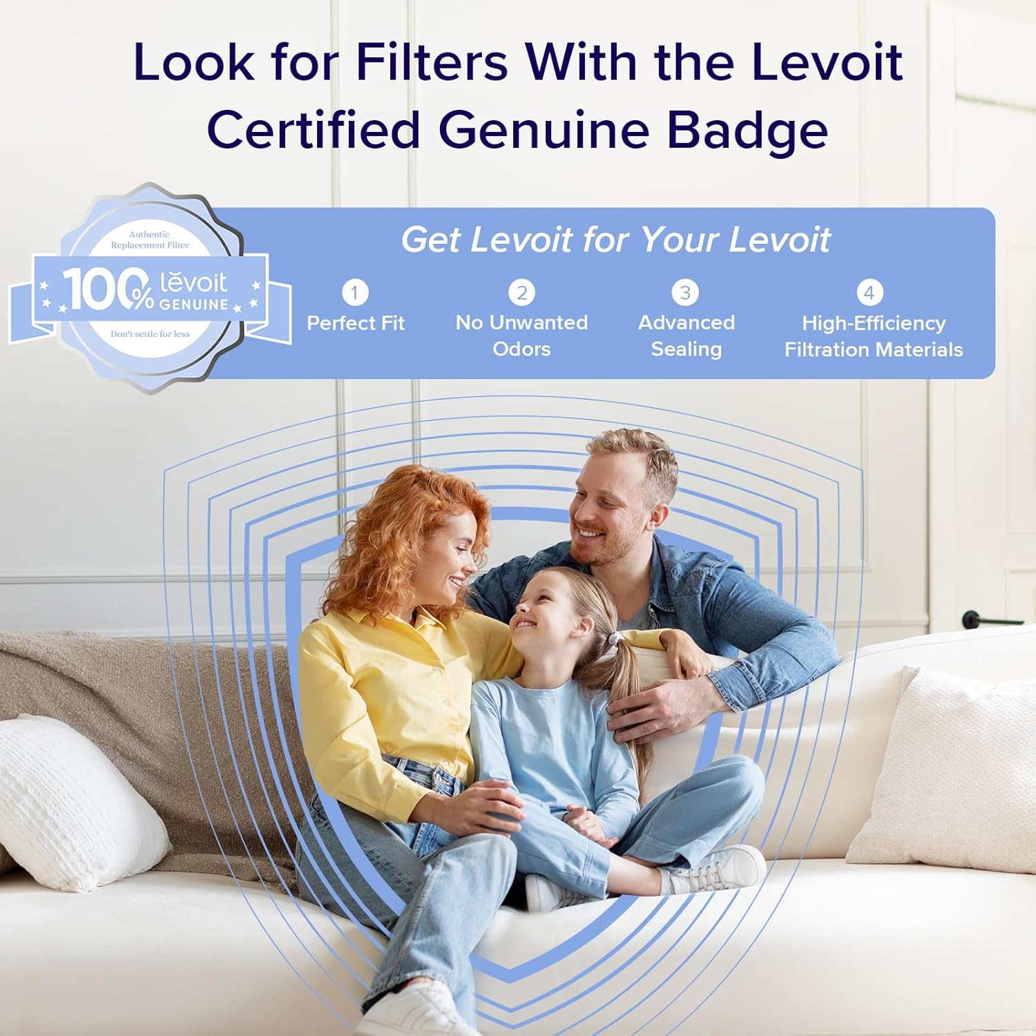 LEVOIT Air Purifiers for Bedroom Home, 3-in-1 Filter Cleaner with Fragrance Sponge for Better Sleep, Filters Smoke, Allergies, Pet Dander, Odor, Dust, Office, Desktop, Portable, Core Mini-P, White - Image 7