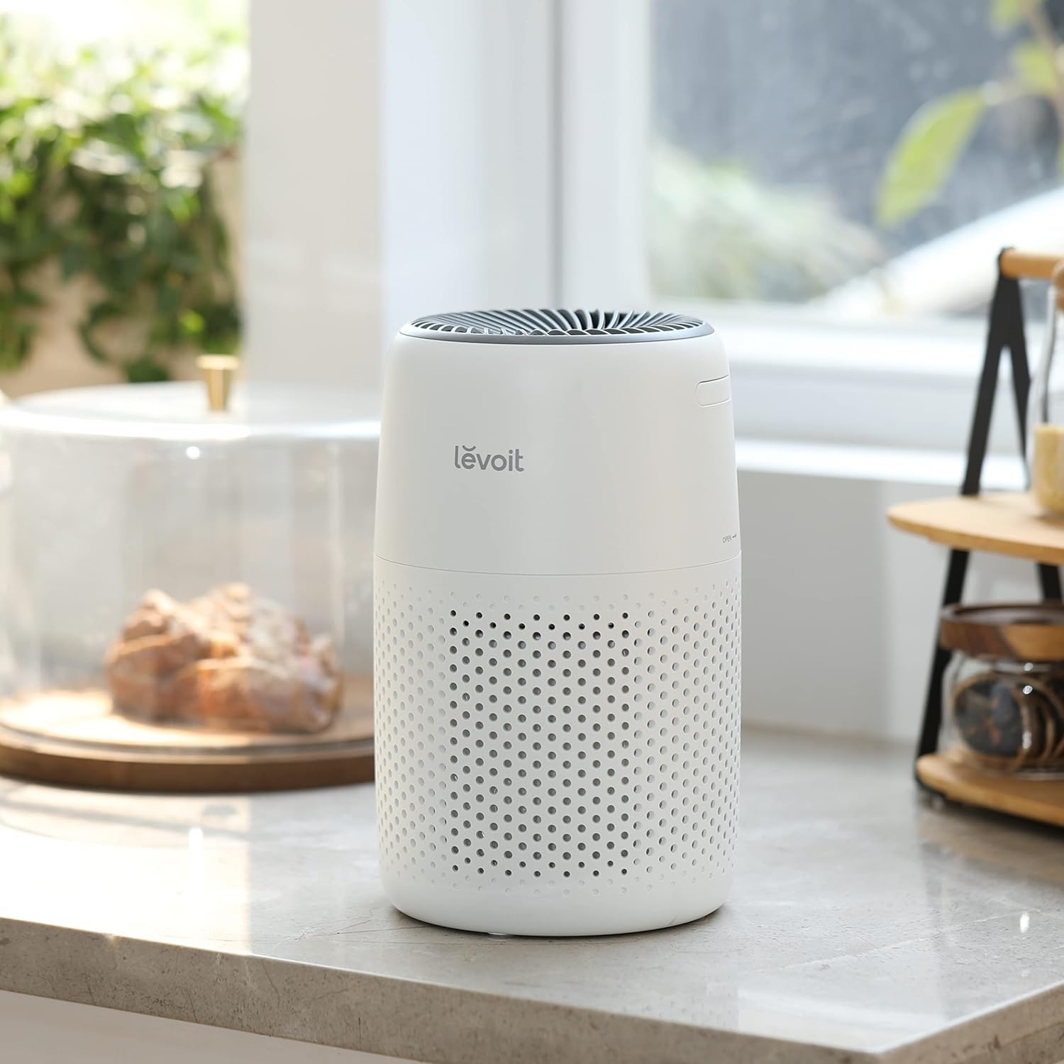 LEVOIT Air Purifiers for Bedroom Home, 3-in-1 Filter Cleaner with Fragrance Sponge for Better Sleep, Filters Smoke, Allergies, Pet Dander, Odor, Dust, Office, Desktop, Portable, Core Mini-P, White - Image 9