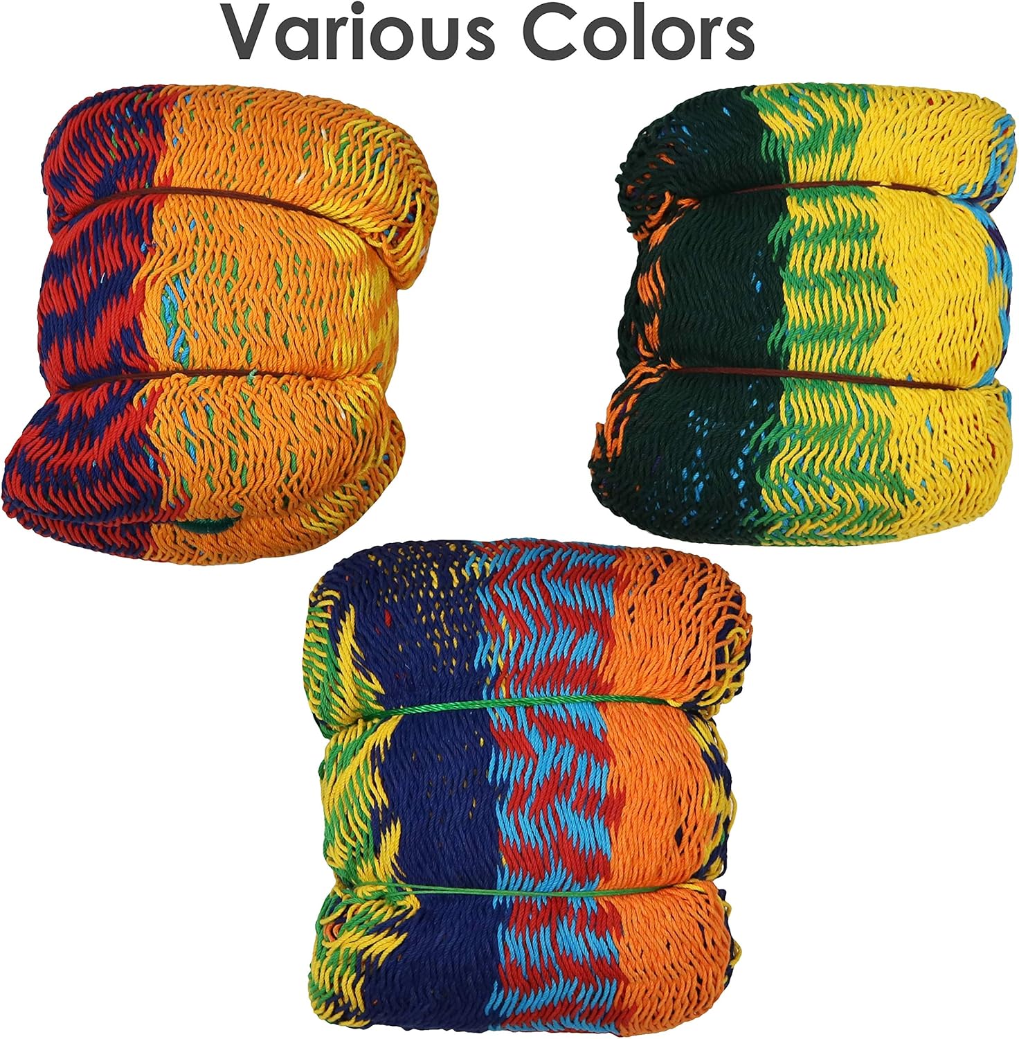 Sunnydaze Handwoven XXL Thick Cord Mayan Double Hammock for Outside - 625-Pound Capacity Heavy-Duty Outdoor Hammock - Multicolor - Image 8
