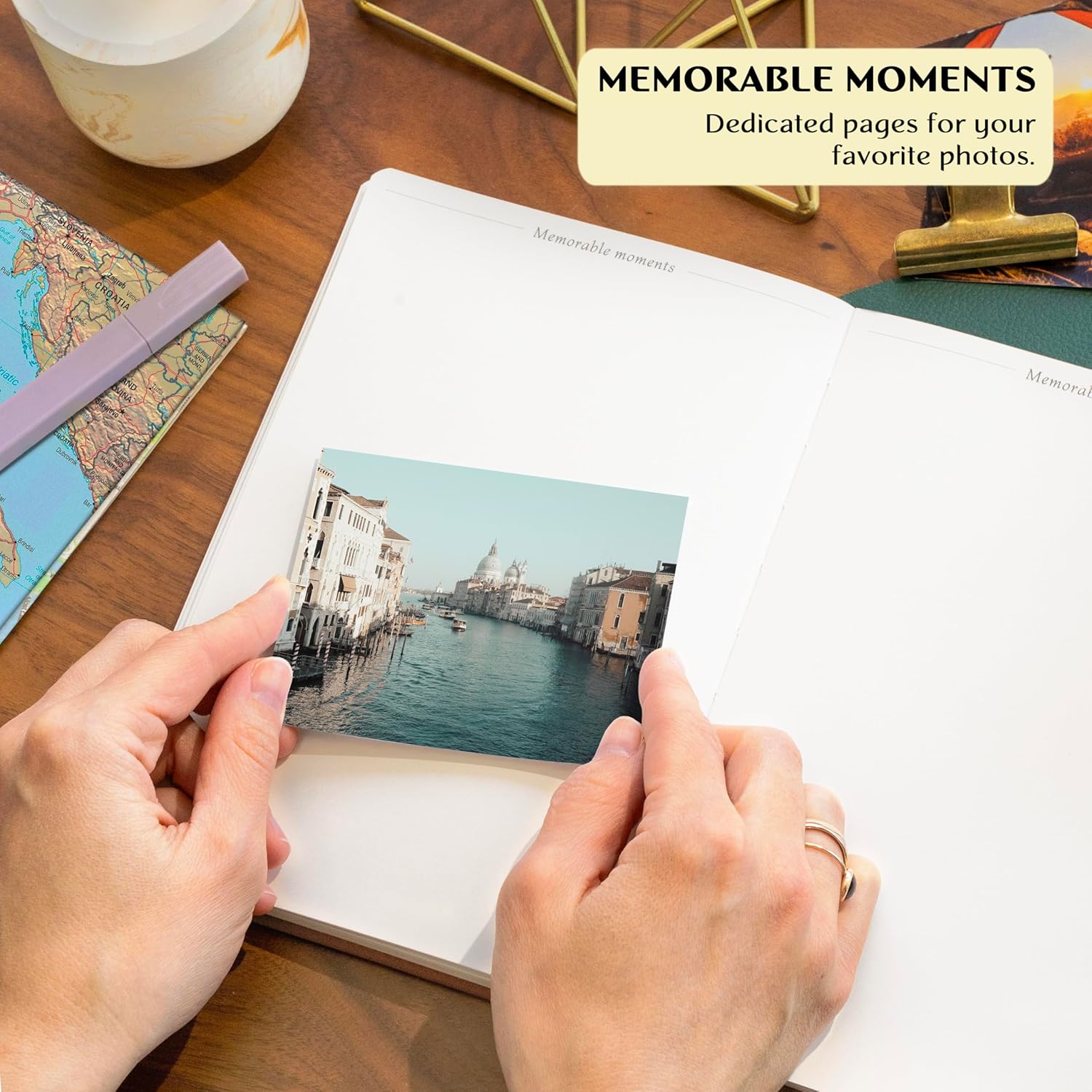 Legend Vintage Travel Journal – Traveling Diary & Photo Album for Men, Women & Family with Bucket List – Vacation Essentials (Brown) - Image 5