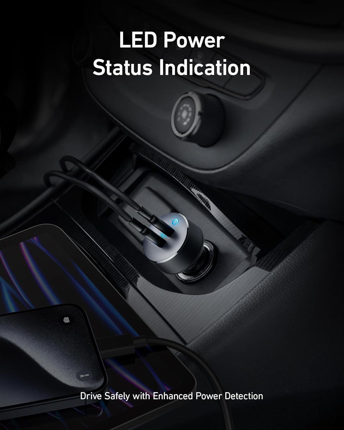 Anker USB C Car Charger, 40W 2-Port PowerIQ 3.0 Type C Adapter, iPhone 16 Car Charger, PowerDrive III Duo with Power Delivery for iPhone 16 15 14 13, Galaxy S22/S20/S10, Pixel, iPad, and More - Image 8